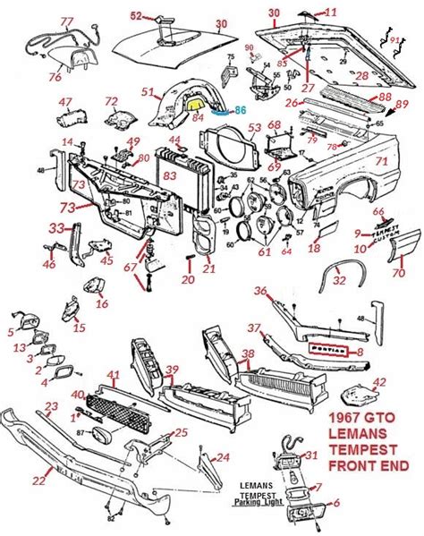 1967 gto sheet metal|67 gto leman parts.